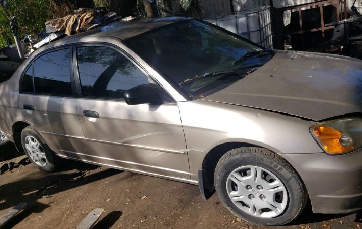 Honda Civic 2001-2002 in a junkyard in the USA Honda