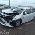 Toyota Prius 2015-2018 in a junkyard in the USA Toyota