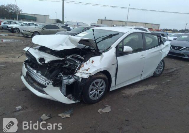 Toyota Prius 2015-2018 in a junkyard in the USA Toyota