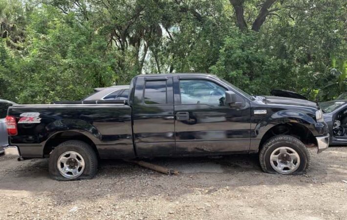 Ford F150 2003-2005 in a junkyard in the USA Ford