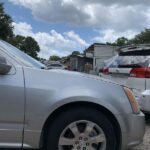 Cadillac SRX 2003-2009 in a junkyard in the USA Cadillac