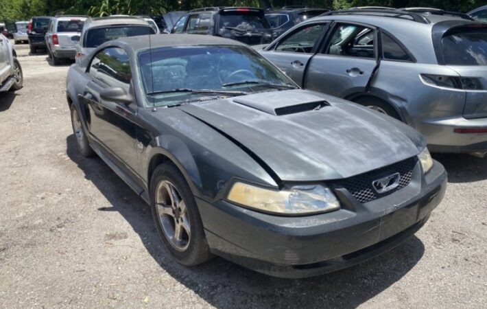 Ford Mustang 1998-2003 in a junkyard in the USA Ford