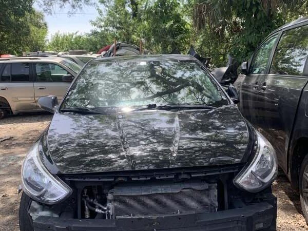 Hyundai Accent 2011-2017 in a junkyard in the USA Hyundai