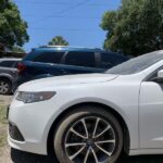 Acura TLX 2014-2017 in a junkyard in the USA