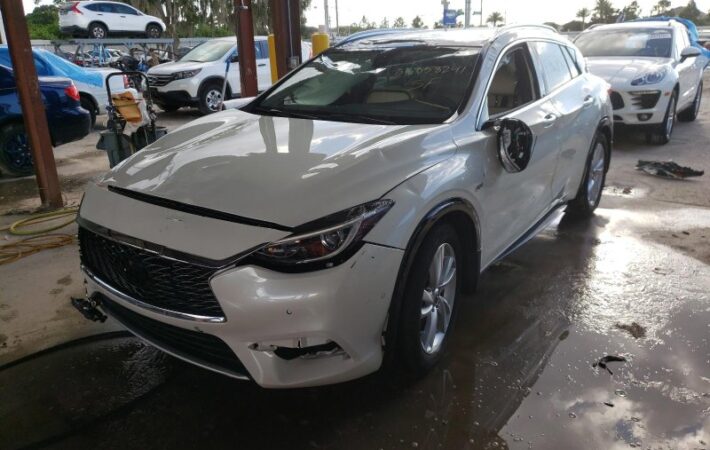 Infiniti QX30 2015-2019 in a junkyard in the USA Infiniti