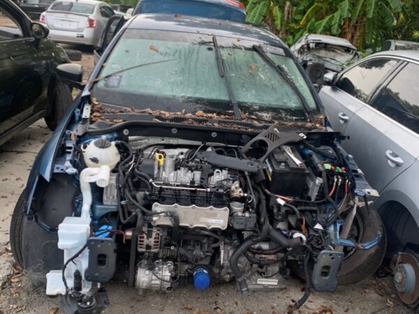 Volkswagen Jetta USA 2015-2018 in a junkyard in the USA Volkswagen