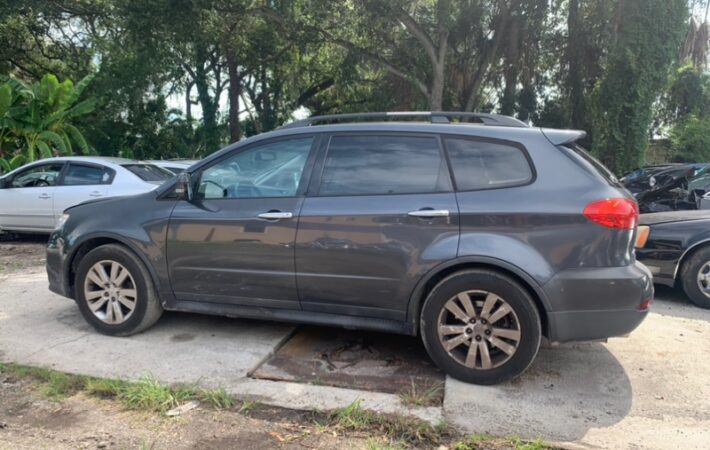 Subaru Tribeca 2008-2014 in a junkyard in the USA Subaru