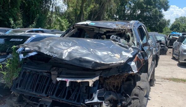 Jeep Grand Cherokee 2010-2013 in a junkyard in the USA