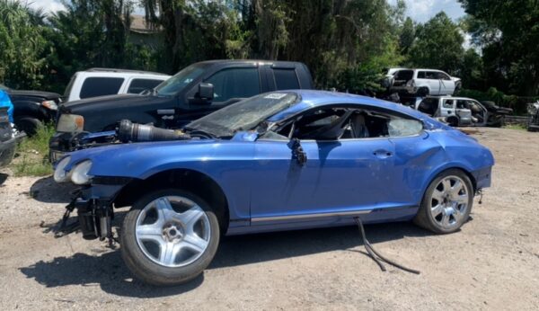 Bentley Continental GT 2005-2007 in a junkyard in the USA