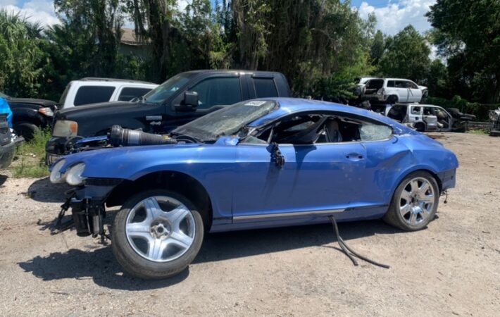 Bentley Continental GT 2005-2007 in a junkyard in the USA Continental GT 2005-2007