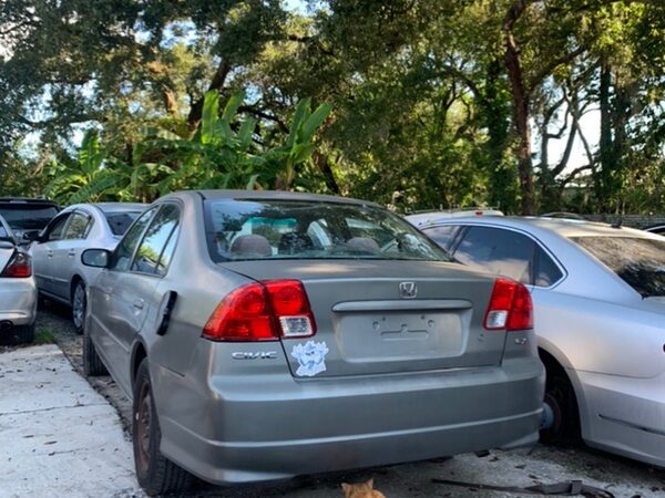 Honda Civic 2003-2005 in a junkyard in the USA Civic 2003-2005