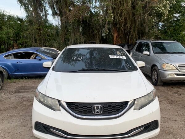 Honda Civic 2014-2015 in a junkyard in the USA Honda