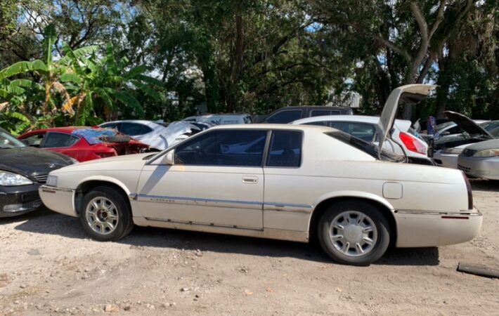 Cadillac Eldorado 1991-2002 in a junkyard in the USA Cadillac