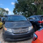 Honda Odyssey 2010-2013 in a junkyard in the USA