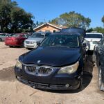 BMW 530i 2005-2007 in a junkyard in the USA BMW