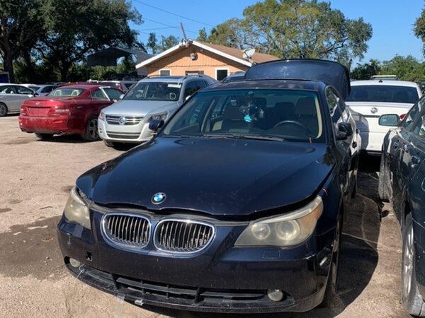 BMW 530i 2005-2007 in a junkyard in the USA BMW