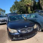 BMW 530i 2005-2007 in a junkyard in the USA BMW