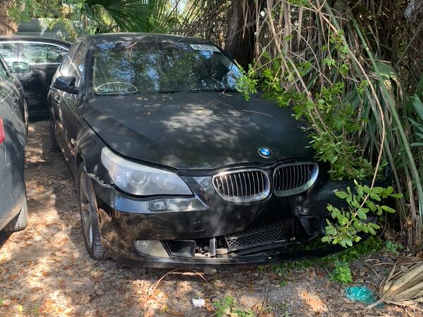 BMW 535i 2008-2010 in a junkyard in the USA BMW