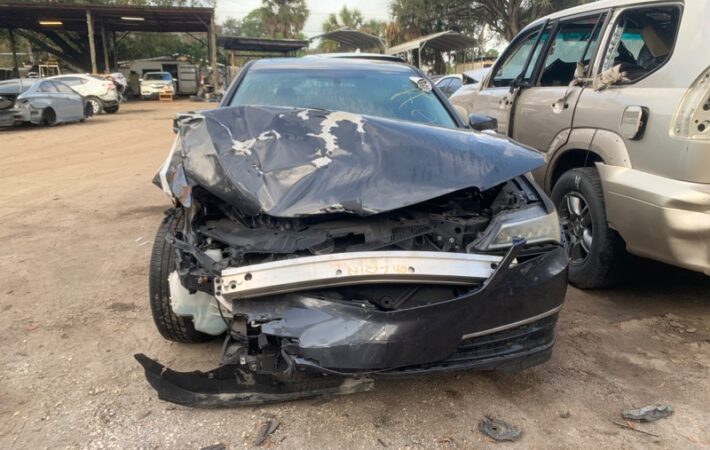 Acura TLX 2014-2017 in a junkyard in the USA Acura