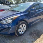 Hyundai Elantra 2014-2015 in a junkyard in the USA Hyundai