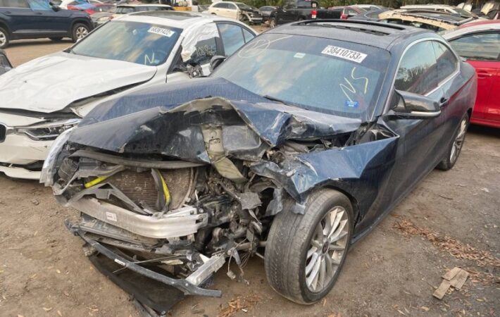 BMW 228i 2015-2017 in a junkyard in the USA 228i 2015-2017