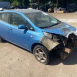 Nissan Leaf 2009-2017 in a junkyard in the USA