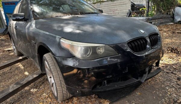 BMW 530i 2005-2007 in a junkyard in the USA