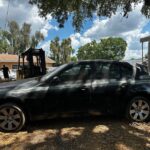 BMW 530i 2005-2007 in a junkyard in the USA BMW