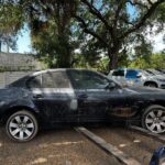 BMW 530i 2005-2007 in a junkyard in the USA