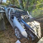 Cadillac ATS 2014-2023 in a junkyard in the USA Cadillac