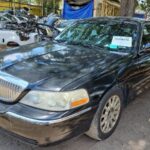 Lincoln Town car 2002-2011 in a junkyard in the USA Lincoln
