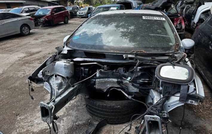 Ford Fiesta 2009-2013 in a junkyard in the USA Ford