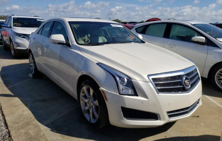 Cadillac ATS 2014-2023 in a junkyard in the USA Cadillac