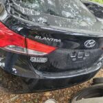 Hyundai Elantra 2010-2013 in a junkyard in the USA