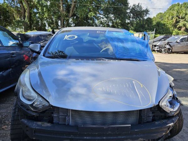 Hyundai Elantra 2014-2015 in a junkyard in the USA Hyundai