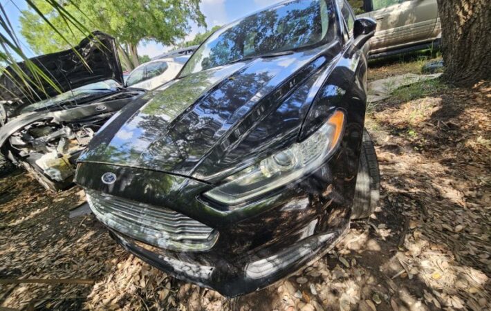 Ford Fusion 2012-2016 in a junkyard in the USA Ford