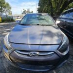 Hyundai Accent 2011-2017 in a junkyard in the USA Hyundai