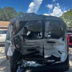 Ford Transit Connect 2014-2023 in a junkyard in the USA Ford