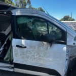 Ford Transit Connect 2014-2023 in a junkyard in the USA Ford