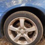 Subaru Legacy in a junkyard in the USA