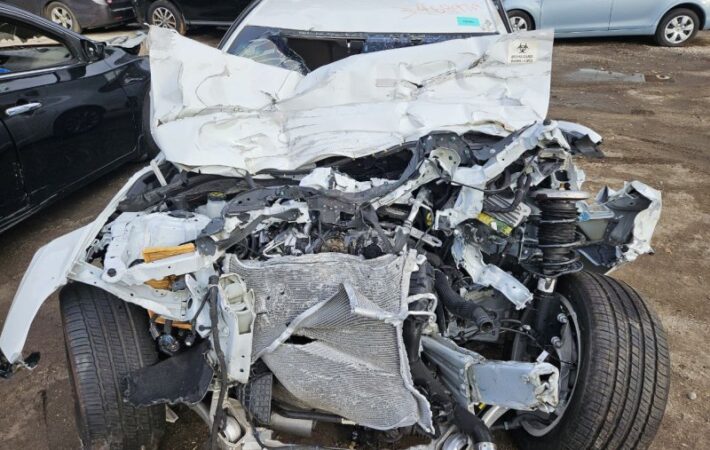 Cadillac CT5 2019-2023 in a junkyard in the USA Cadillac