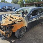 Nissan Sentra 2015-2019 in a junkyard in the USA