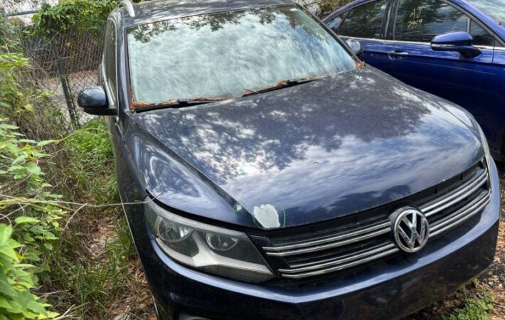 Volkswagen Tiguan 2011-2017 in a junkyard in the USA Volkswagen