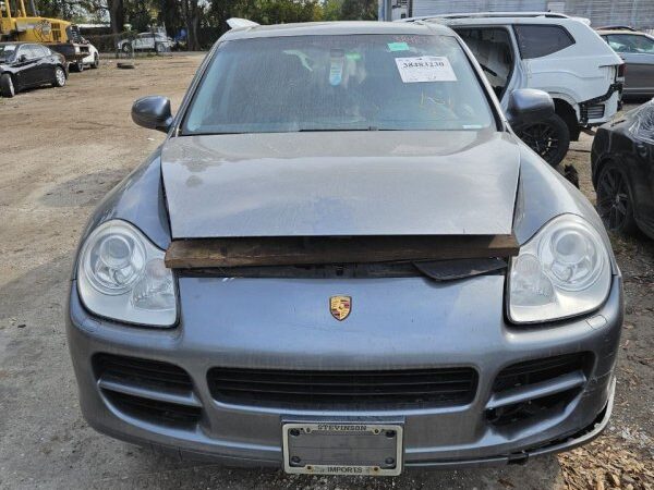Porsche Cayenne in a junkyard in the USA Porsche