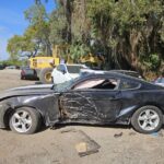Ford Mustang 2015-2017 in a junkyard in the USA