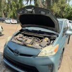 Toyota Prius 2012-2014 in a junkyard in the USA