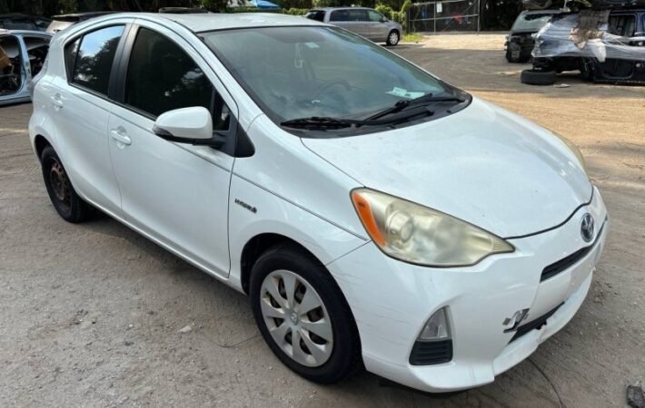 Toyota prius c 2011-2014 in a junkyard in the USA prius c 2011-2014