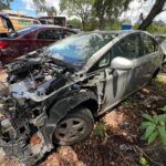 Toyota Prius 2010-2011 in a junkyard in the USA