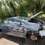 Toyota Prius 2012-2014 in a junkyard in the USA