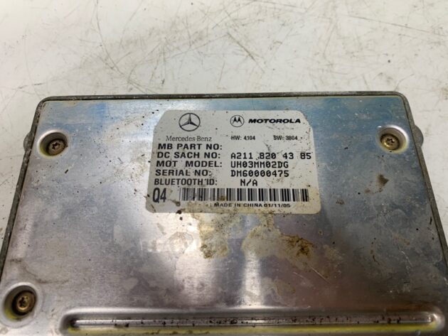 Used Bluetooth Control Module for Mercedes-Benz E-Class 350 2003-2006 A2118204385